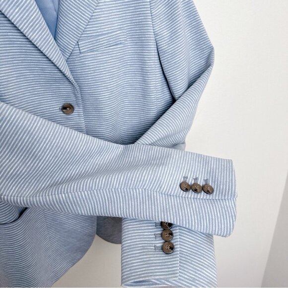 Gap Womens 6 Academy Stripe Stretch Ponte Blazer - Picture 10 of 15